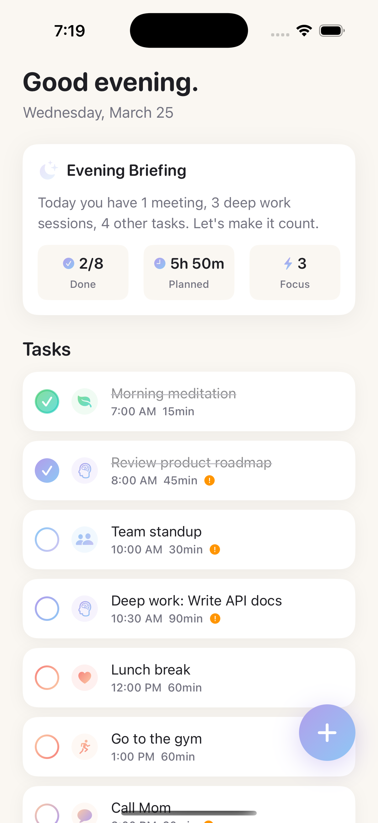 Kairos app screenshot